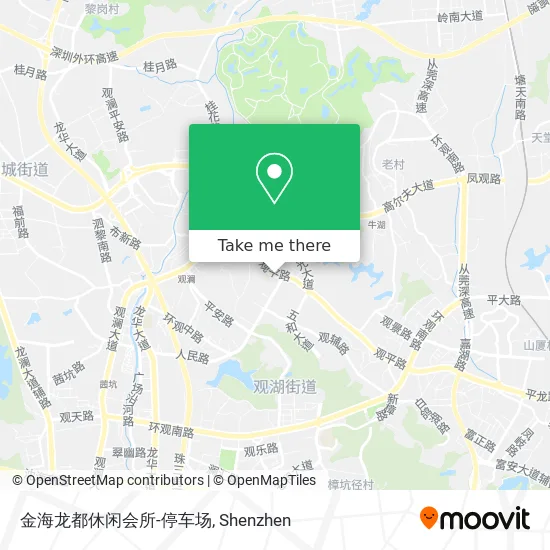 金海龙都休闲会所-停车场 map