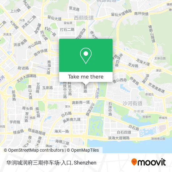 华润城润府三期停车场-入口 map