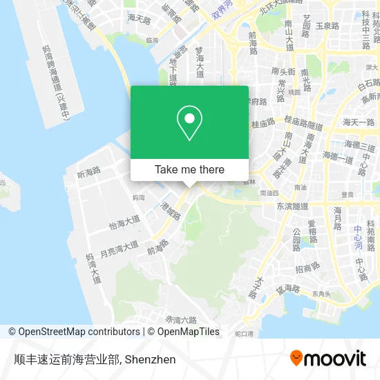 顺丰速运前海营业部 map