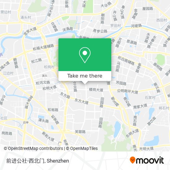 前进公社-西北门 map
