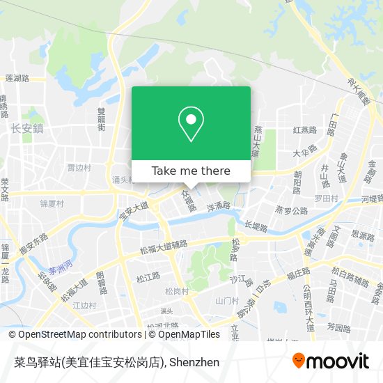 菜鸟驿站(美宜佳宝安松岗店) map