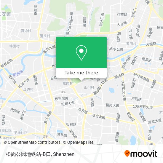 松岗公园地铁站-B口 map