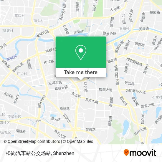 松岗汽车站公交场站 map