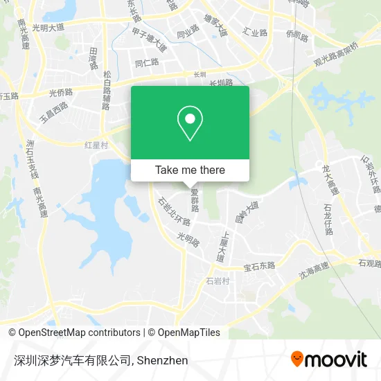深圳深梦汽车有限公司 map