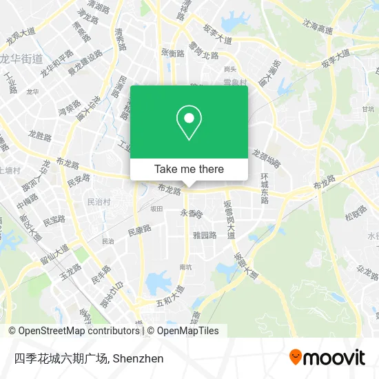 四季花城六期广场 map