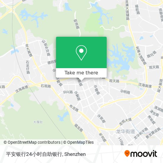 平安银行24小时自助银行 map