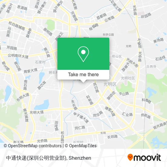 中通快递(深圳公明营业部) map