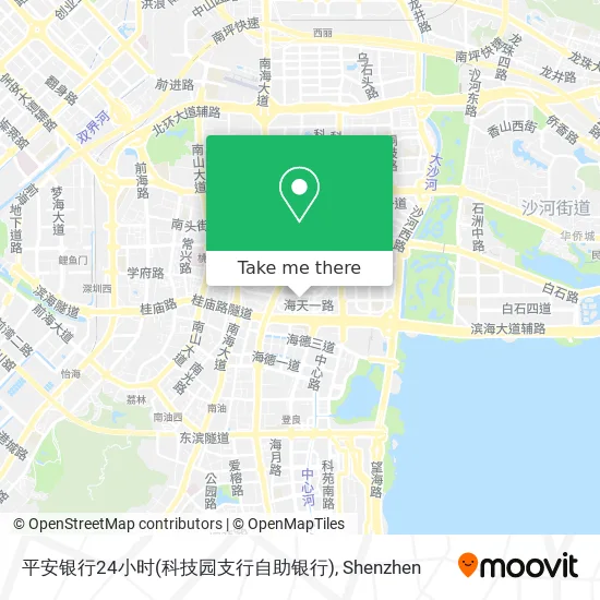 平安银行24小时(科技园支行自助银行) map