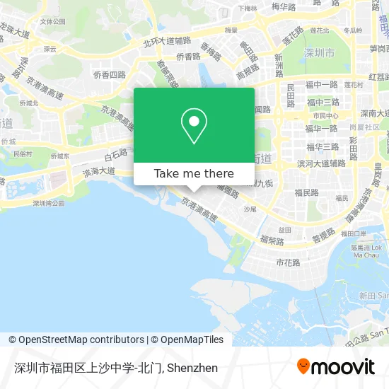 深圳市福田区上沙中学-北门 map