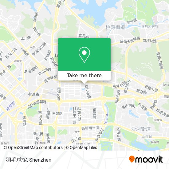 羽毛球馆 map