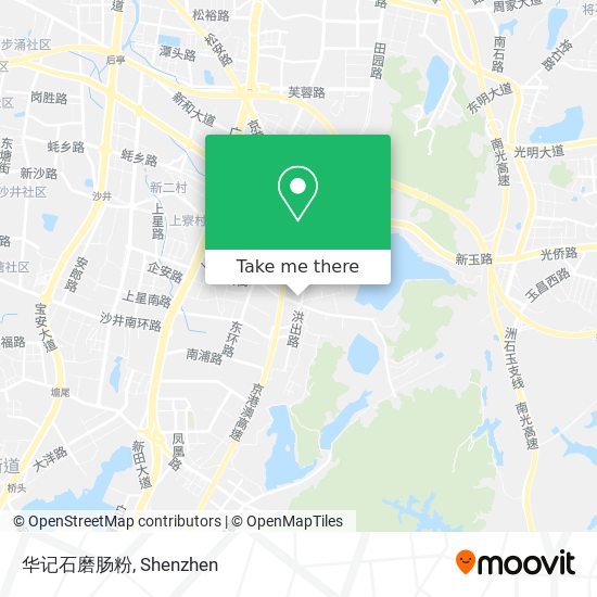 华记石磨肠粉 map