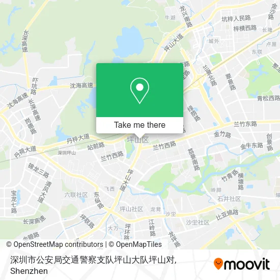 深圳市公安局交通警察支队坪山大队坪山对 map