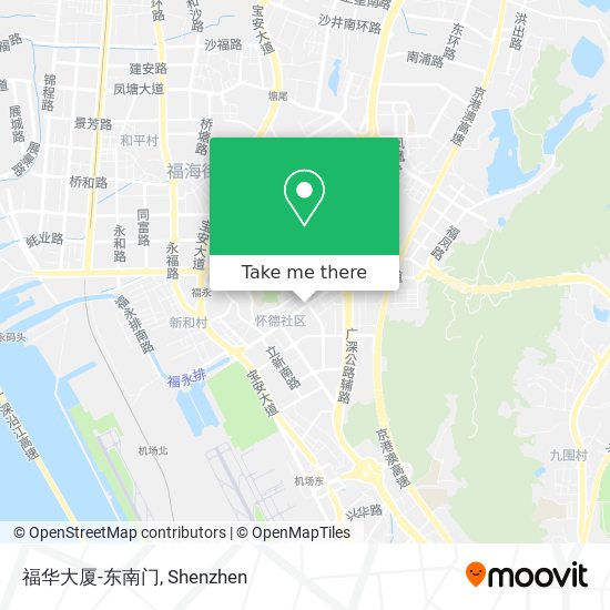 福华大厦-东南门 map