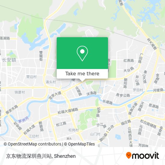 京东物流深圳燕川站 map