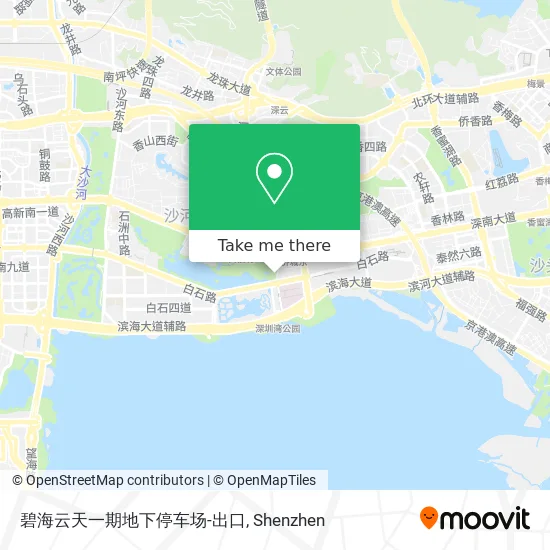 碧海云天一期地下停车场-出口 map