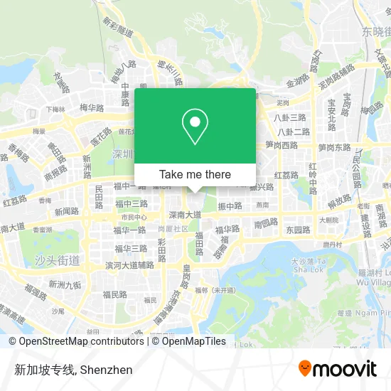 新加坡专线 map