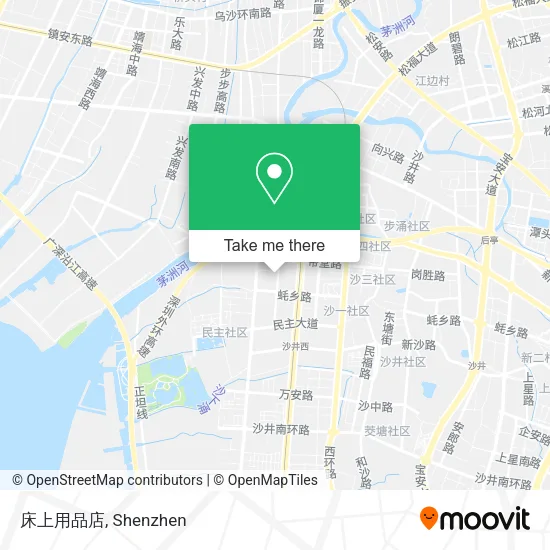 床上用品店 map