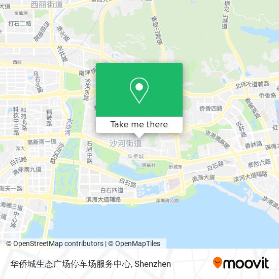 华侨城生态广场停车场服务中心 map