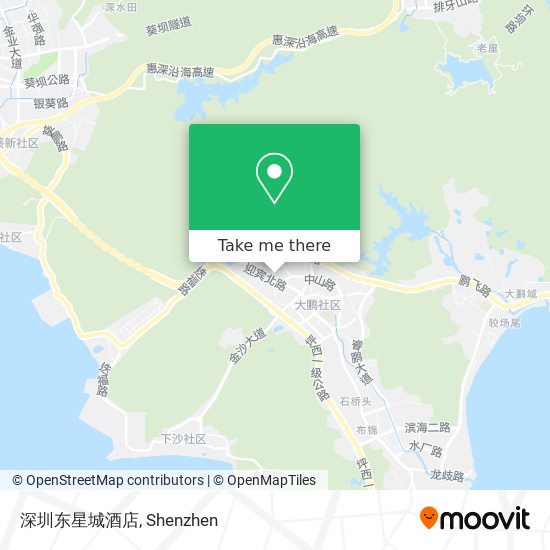 深圳东星城酒店 map