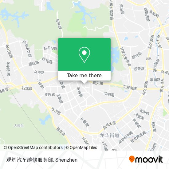 观辉汽车维修服务部 map