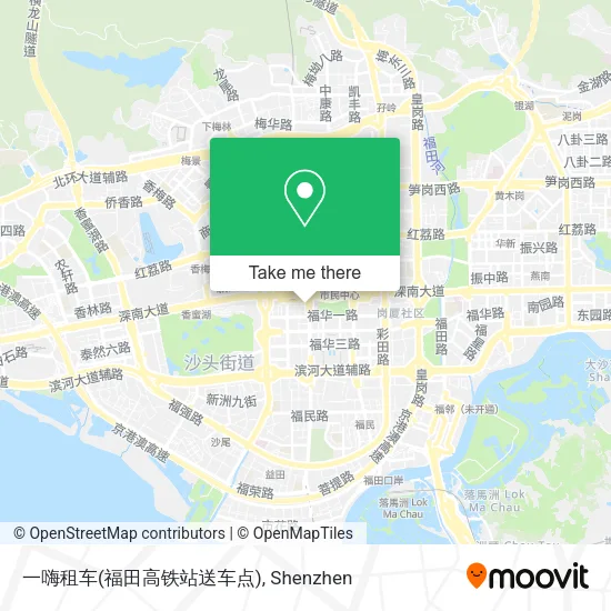 一嗨租车(福田高铁站送车点) map