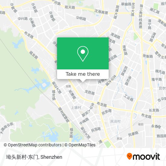 坳头新村-东门 map