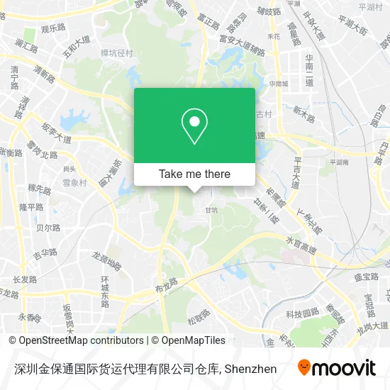 深圳金保通国际货运代理有限公司仓库 map
