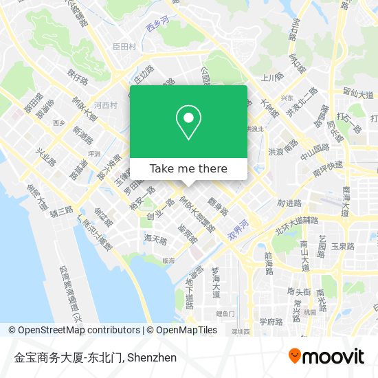 金宝商务大厦-东北门 map