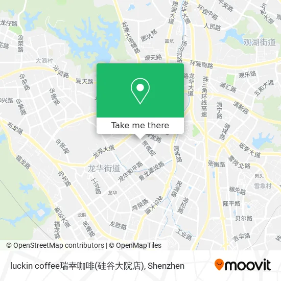 luckin coffee瑞幸咖啡(硅谷大院店) map