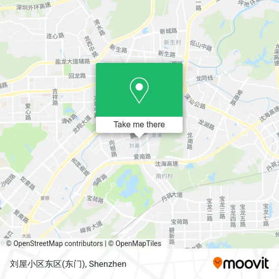 刘屋小区东区(东门) map