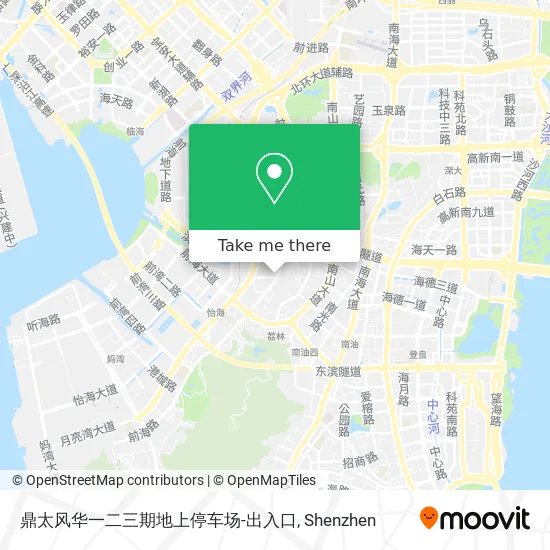 鼎太风华一二三期地上停车场-出入口 map