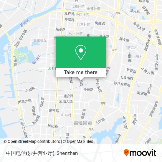 中国电信(沙井营业厅) map