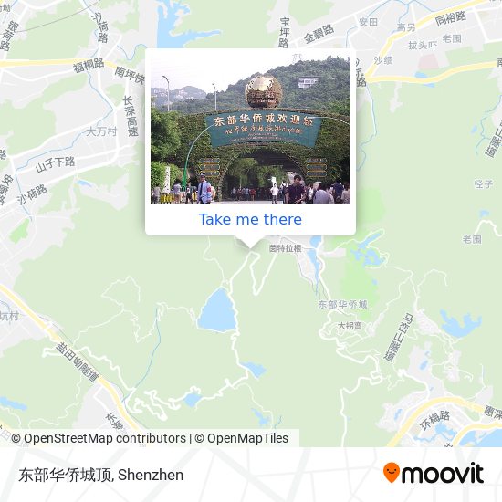东部华侨城顶 map