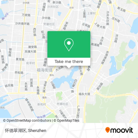 怀德翠湖区 map