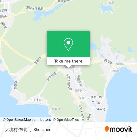 大坑村-东北门 map