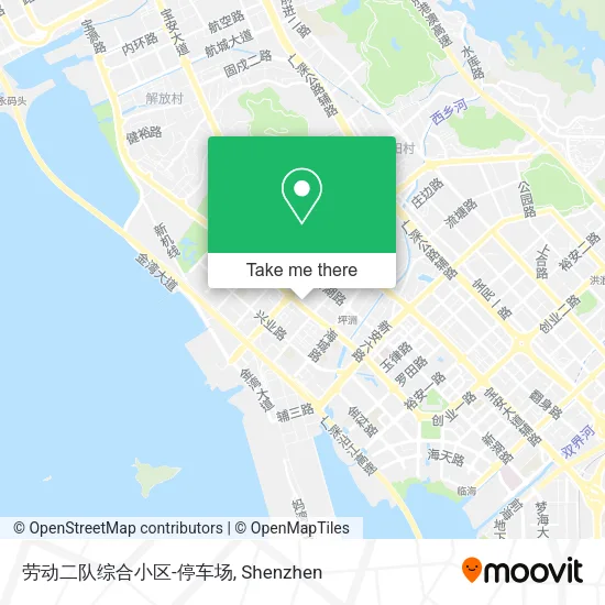 劳动二队综合小区-停车场 map