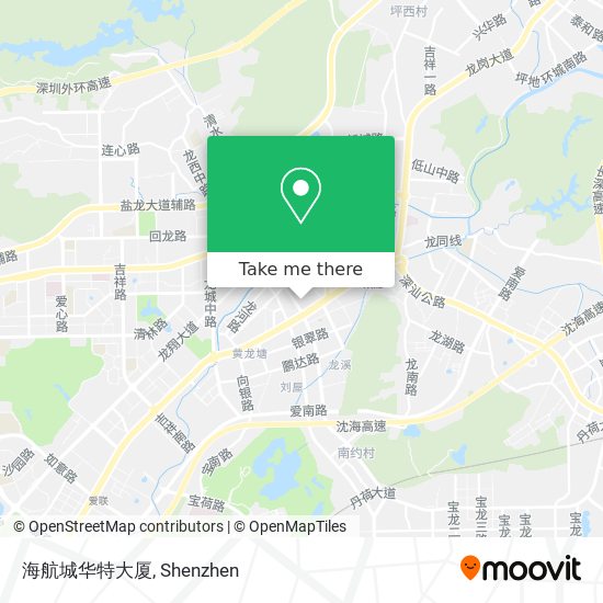 海航城华特大厦 map
