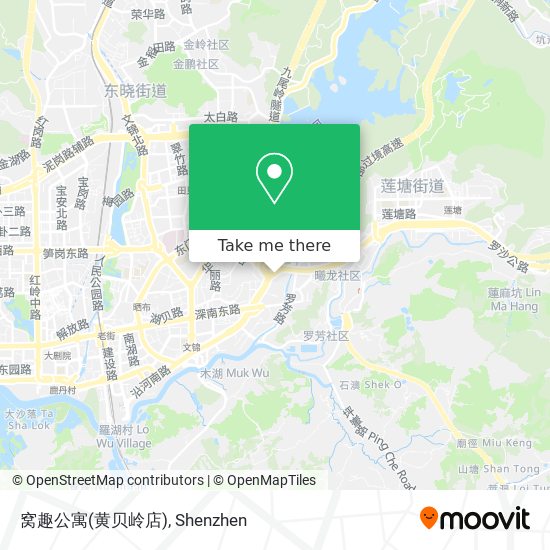 窝趣公寓(黄贝岭店) map