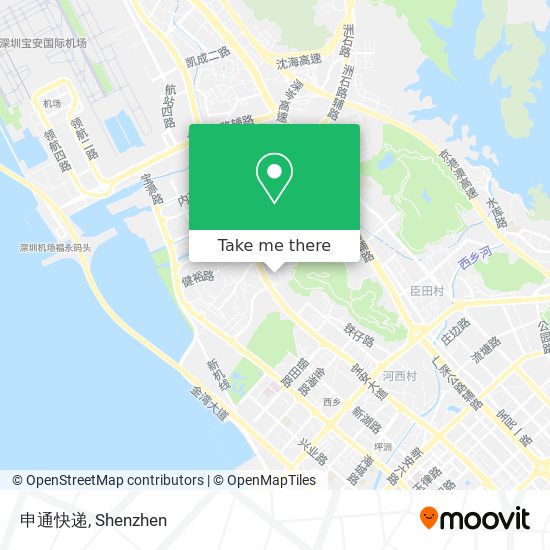 申通快递 map