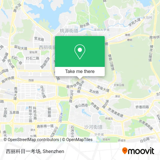 西丽科目一考场 map