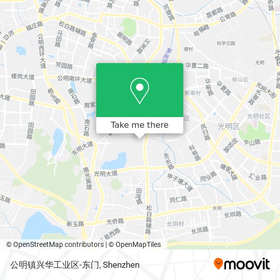 公明镇兴华工业区-东门 map