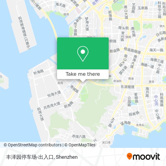 丰泽园停车场-出入口 map