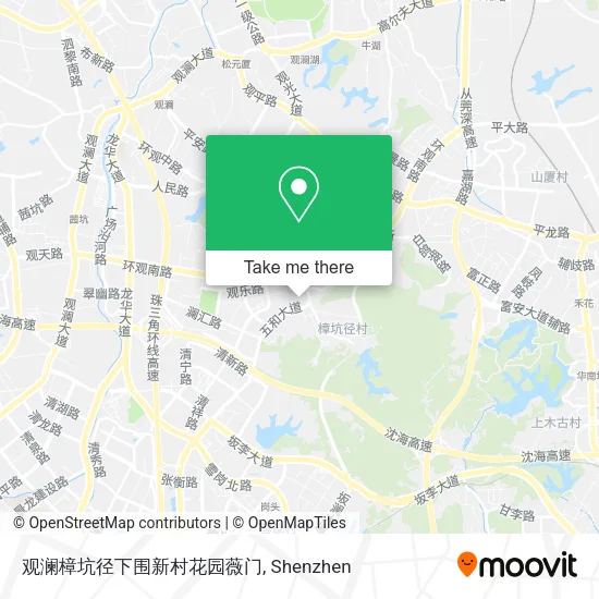 观澜樟坑径下围新村花园薇门 map
