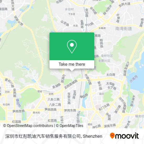 深圳市红彤凯迪汽车销售服务有限公司 map