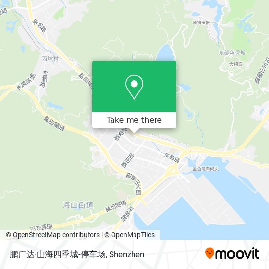 鹏广达·山海四季城-停车场 map