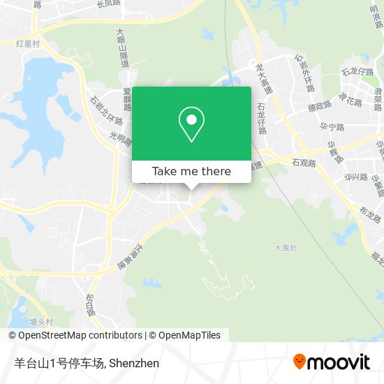羊台山1号停车场 map