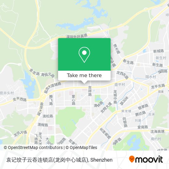 袁记饺子云吞连锁店(龙岗中心城店) map