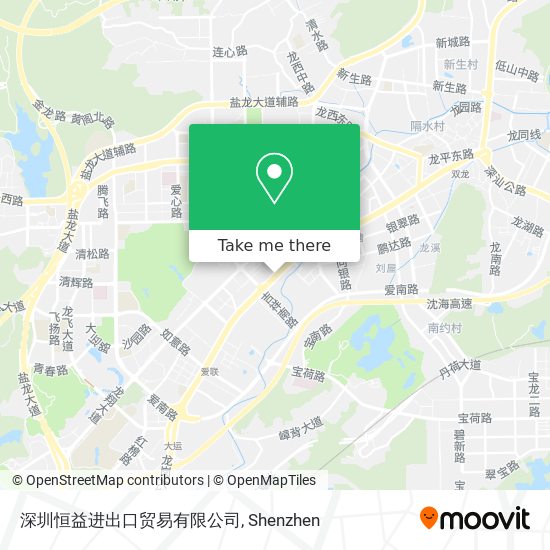 深圳恒益进出口贸易有限公司 map
