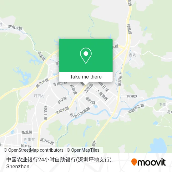中国农业银行24小时自助银行(深圳坪地支行) map