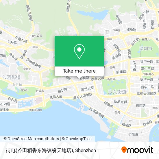 街电(谷田稻香东海缤纷天地店) map